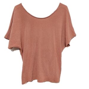 Altar'd State Terracotta Criss Cross Back Top Size Medium Fall Orange